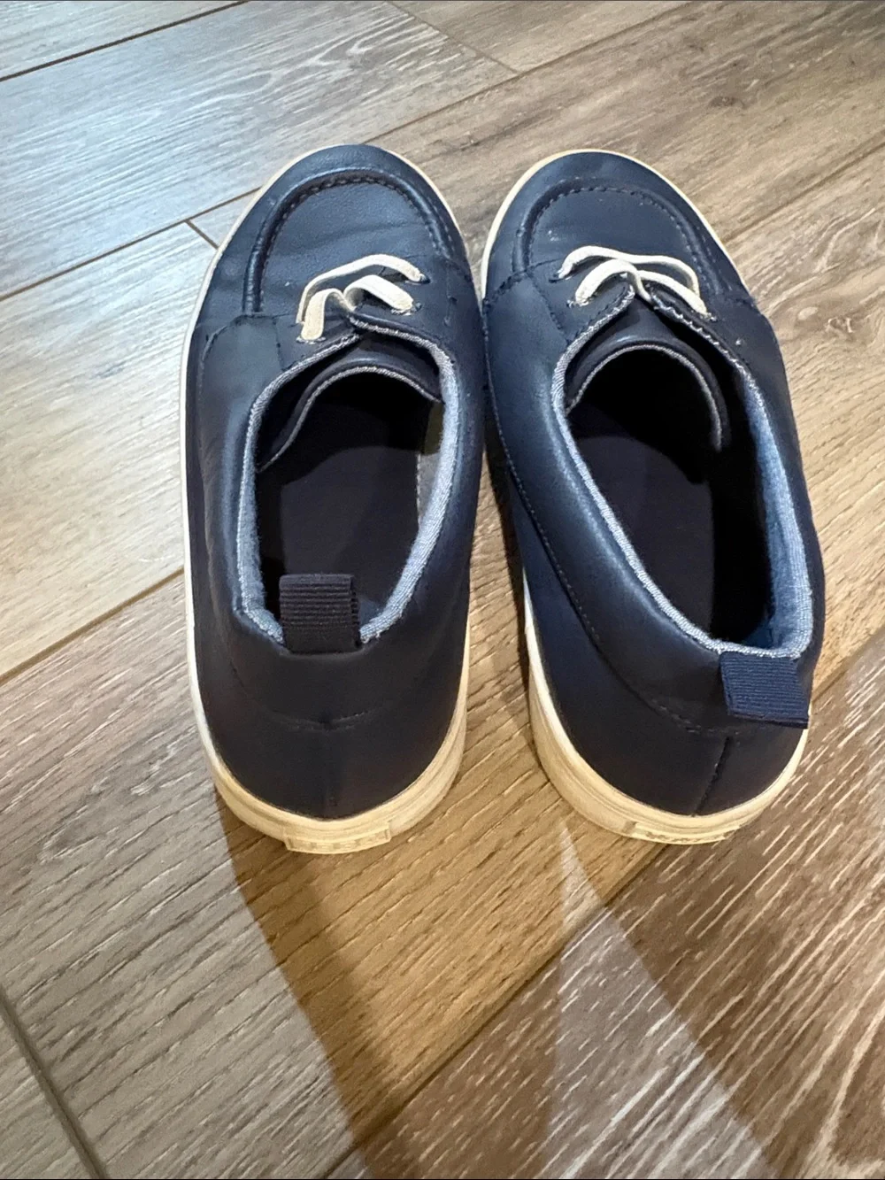 Old Navy Navy Casual Boat Sneakers with White Laces